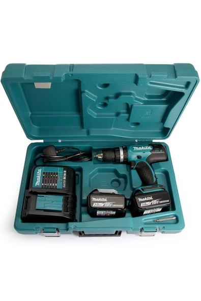Makita Dhp453sfe3 3 Akülü Darbeli Matkap Vidalama 18v/3.ah - 4