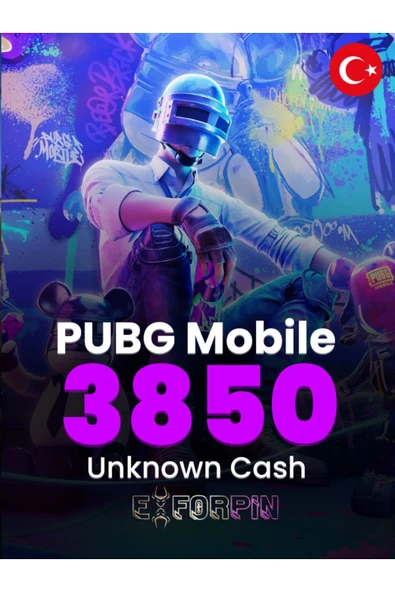 Pubg Mobile 3850 UC Unknown Cash (Yalnızla TR) ID