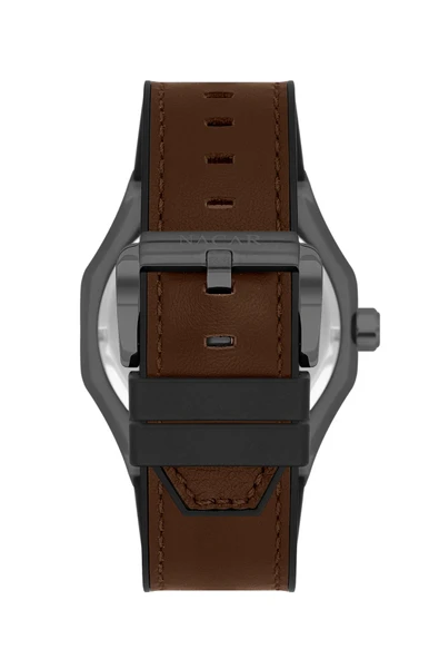 SAFİR CAM KAHVERENGİ ERKEK KOL SAATİ NC34-29B684-EGL2 - Resim 4