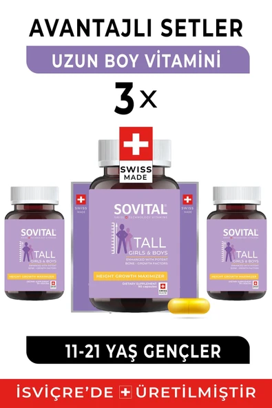 SOVİTAL TALL UZAMAYA YARDIMCI 90 SOFTGELS 3 ADET