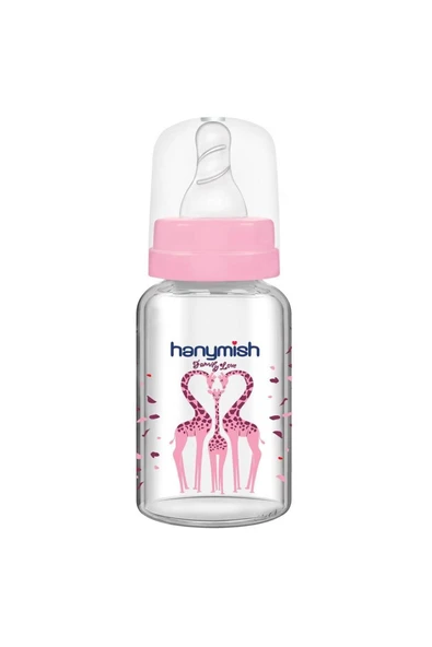 HANYMİSH CAM BİBERON 125 ML-PEMBE