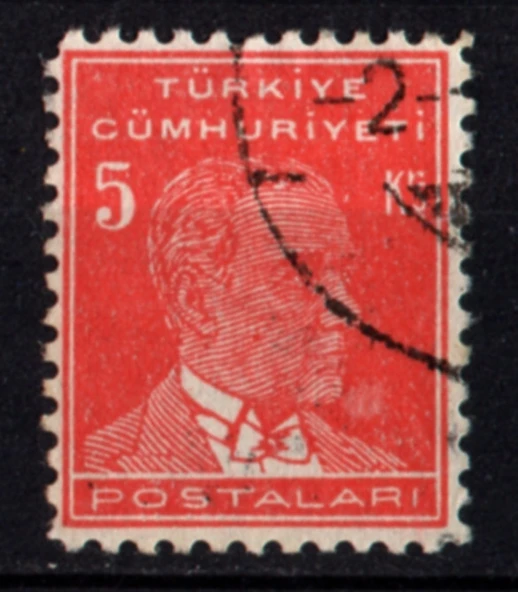 1933-1940 İkinci ATATURK Serisi 5 Kuruş (ws0727) - 3
