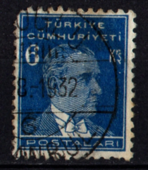 1933-1940 İkinci ATATURK Serisi 6 Kuruş (ws0726)