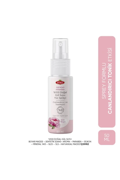 1OTACI GÜL FERAHLATICI YÜZ SPREYİ 50ML