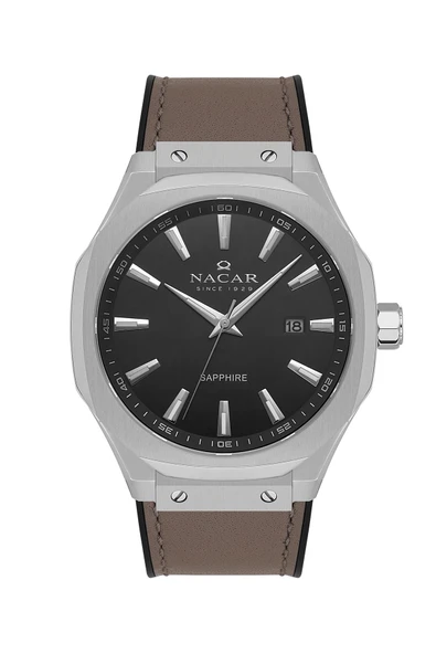 SAFİR CAM GRİ ERKEK KOL SAATİ NC34-29B684-ABL7 ürün görseli 1