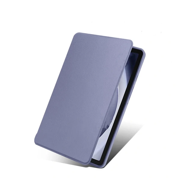 Samsung Samsung Tab A9 Kılıf Termik Kalem Bölmeli Dönebilen Standlı Kılıf - Resim 5