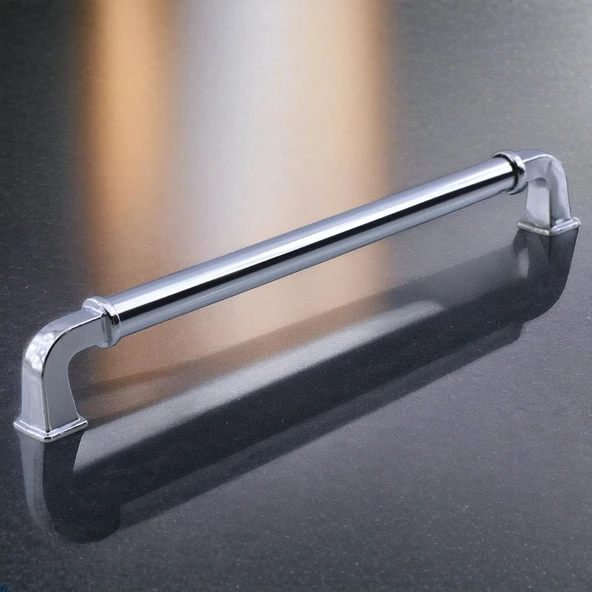 Alfa Metal Gümüş Krom Renk Kulp 192 mm Mobilya Çekmece Mutfak Dolabı Dolap Kapak Kulpları Kulb Kulpu - 2