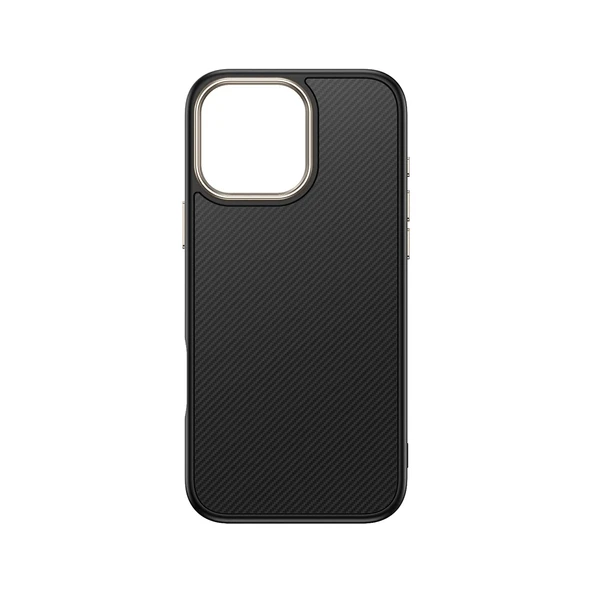 Apple iPhone 16 Pro Max Kılıf M-safe Şarj Özellikli Karbon Fiber Görünümlü Zore Antina Kapak - 6