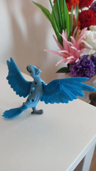 vintage madagaskar papağan figür oyuncak & 12 cm - 2