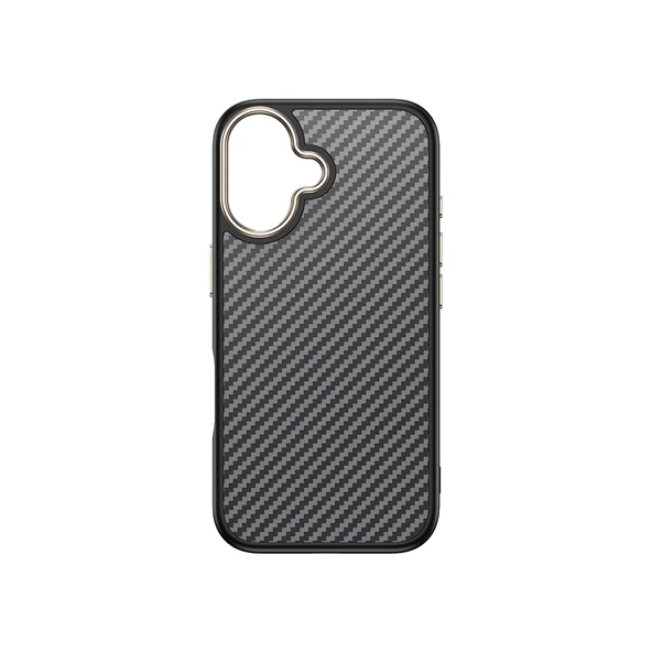 Apple iPhone 16 Plus Kılıf M-safe Şarj Özellikli Karbon Fiber Görünümlü Zore Antina Kapak - 3