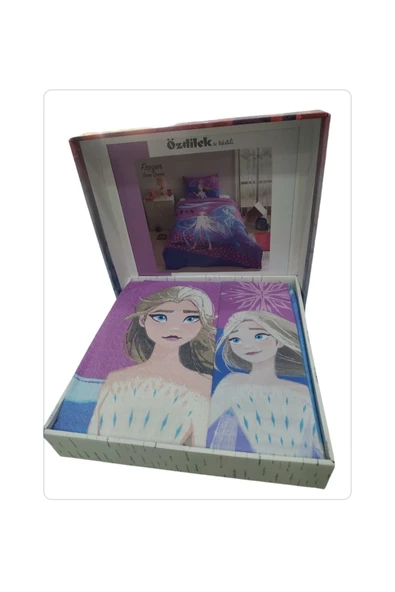 Özdilek Tek Kişilik (Çarşafı Lastikli) lLisanslı Pike Takımı Frozen