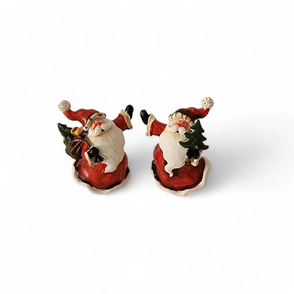 İkili Noel Baba 7x5 cm - 1