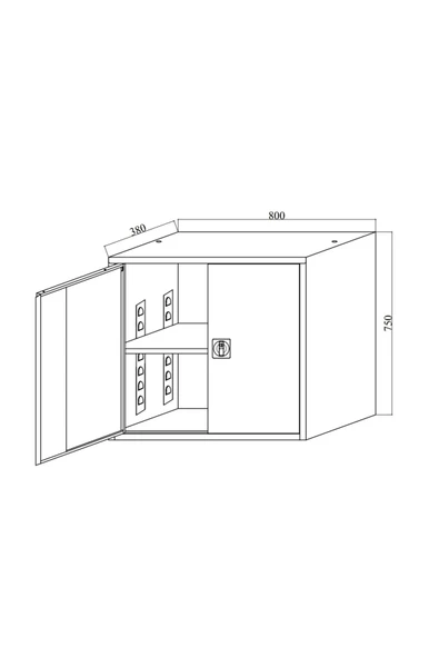 Dosya Dolabı Çelik Dosya Dolapları Ofis Dolabı Metal Dolap - Resim 5