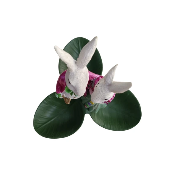 Paskalya Tavşan Tabaklı Sunum,Çerezlik - Kahvaltı - Kahve - Meyve Sunum Tabağı - 7