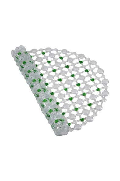 Efe Mark Eko Serisi Banyo - Küvet İçi Kaydırmaz Vantuzlu Oluklu Oval Paspas 63 x 34 cm, Yeşil - 2