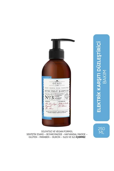 OTACI LAB YENİ NESİL SAÇ TERAPİSİ BİTKİ ÖZLÜ ŞAMPUAN NO: 3 250 ML