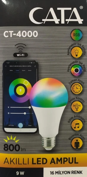 Ct-4000 Rgb Akıllı Led Ampul