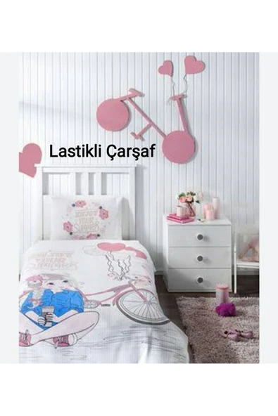 Özdilek Tek Kişilik ( Çarşafı Lastikli ) Pike Takımı ENJOY Pembe