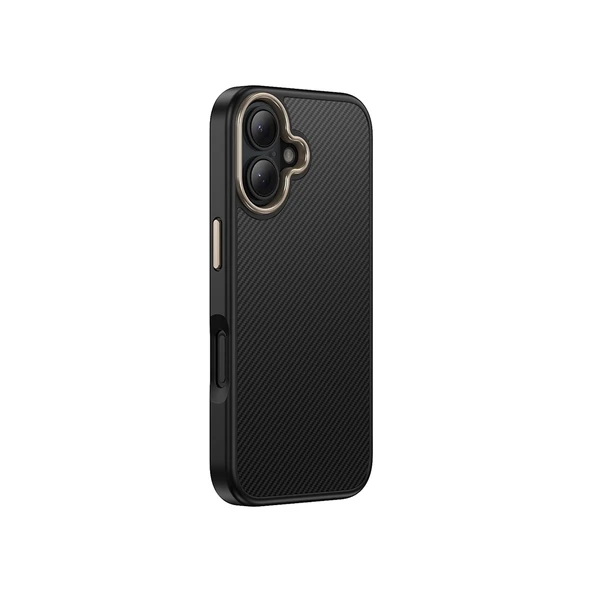 Apple iPhone 16 Kılıf M-safe Şarj Özellikli Karbon Fiber Görünümlü Zore Antina Kapak - 5