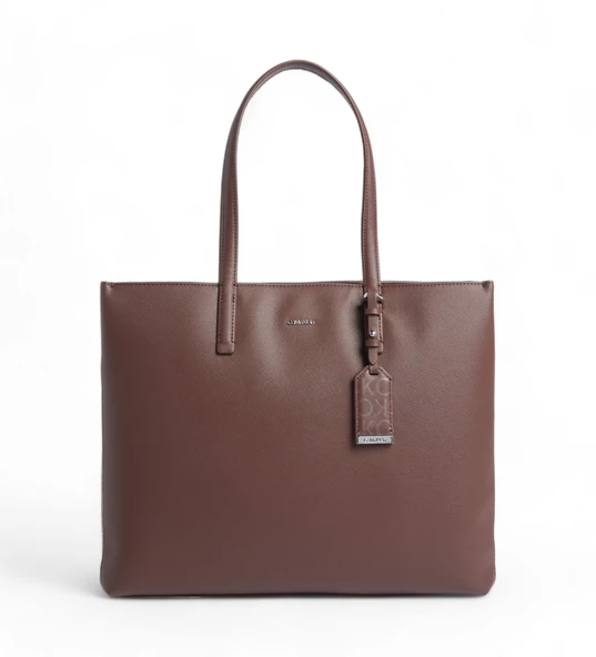 Calvin Klein Minimalist Tote Çanta - Günlük Kullanım için İdeal Deri Çanta - 4