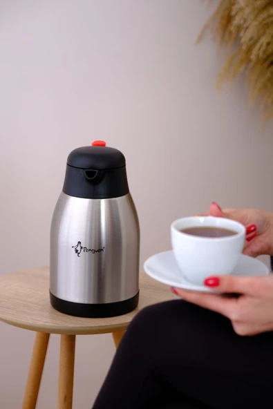 Penguen 1200P Paslanmaz Çelik Çay Termosu 2 Litre - 2