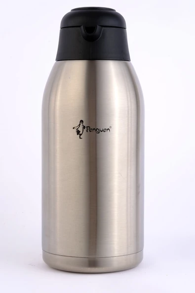 Penguen 1300B Mandallı 3 lt Çelik Termos - 6