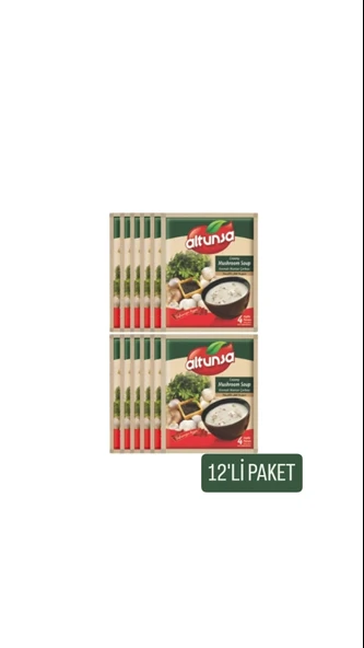 Altunsa Hazır Kremalı Mantar Çorbası 60 Gr 12 Lİ paket