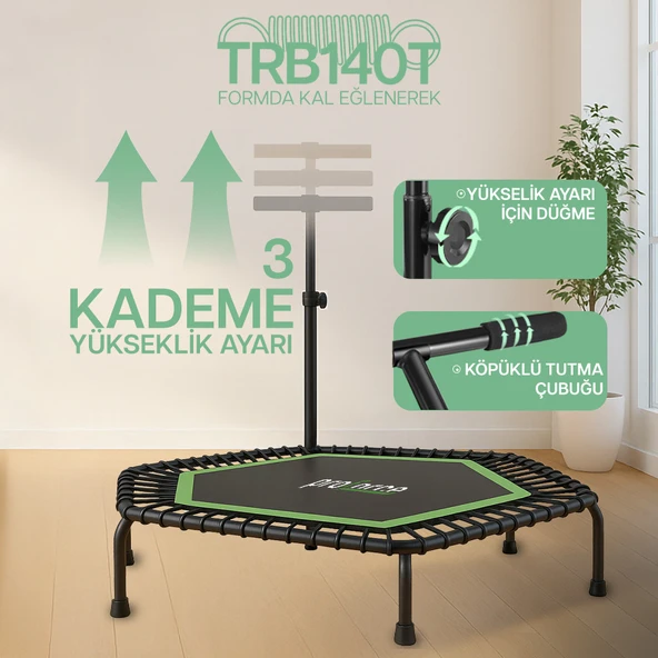 PROFORCE TRAMBOLİN 140 CM TUTACAKLI TRB140T - 2