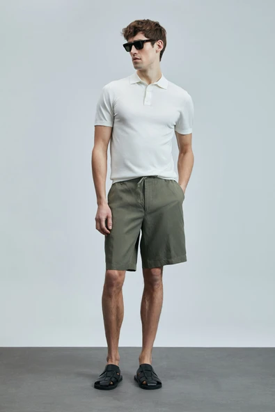 Lufian Derek Erkek İpek Karışımlı Kazak Kırık Beyaz - 2