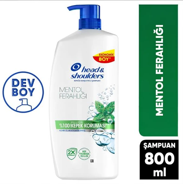 Head & Shoulders Şampuan Mentol Ferahlığı Ekonomik Boy 800 ml