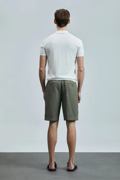 Lufian Derek Erkek İpek Karışımlı Kazak Kırık Beyaz - 6