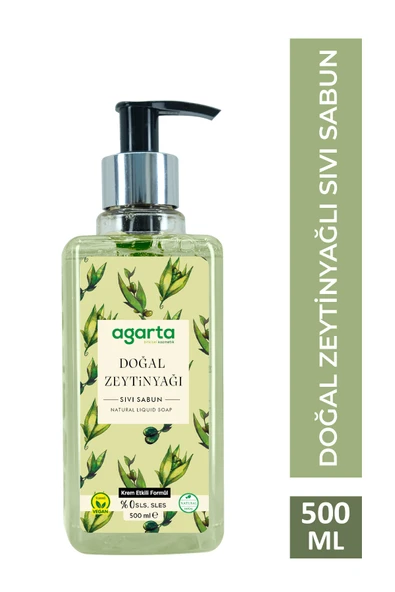 Agarta Doğal 500 ml Zeytinyağlı Sıvı Sabun