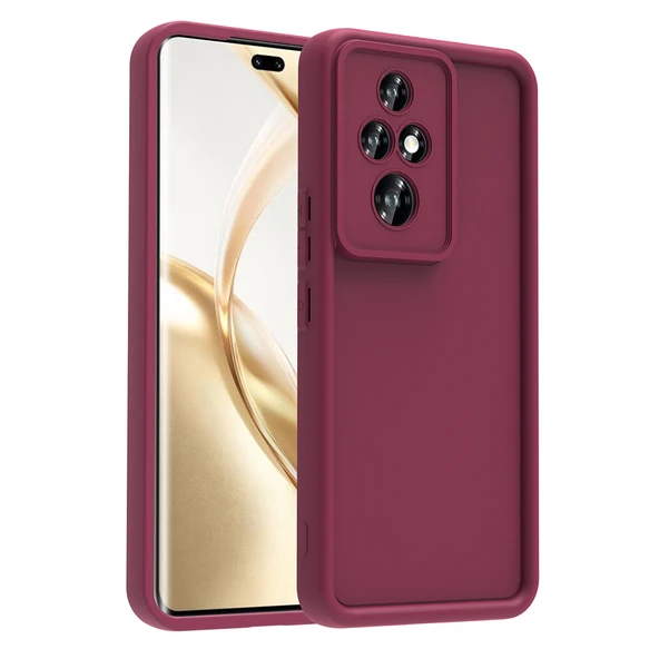 Honor 200 Pro Kılıf Mat Yüzeyli Kamera Korumalı Silikon Kapak (Ananas)