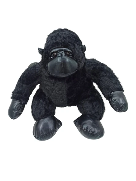 Sevimli Deri Detaylı Peluş Goril (35cm) - Çocukların Yeni En İyi Arkadaşı! - 4