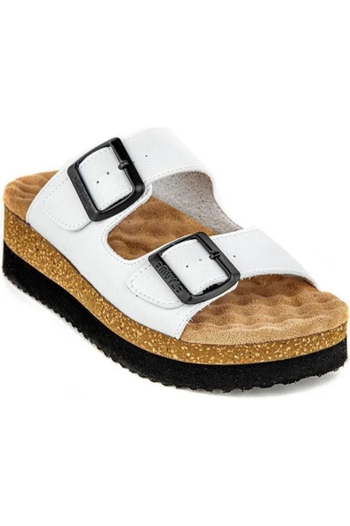 Muya Recast 33235-019 Anatomik Taban Kadın Terlik Beyaz 36-40 ürün görseli