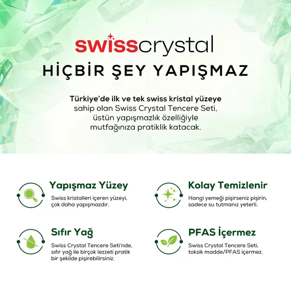 Karaca Swiss Crystal 15 Parça Tencere Seti Creamy - 5