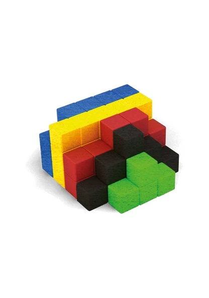 Redka Ahşap Renkli Birim Küpleri 100 Parça Lisanslı Ürün - Resim 2