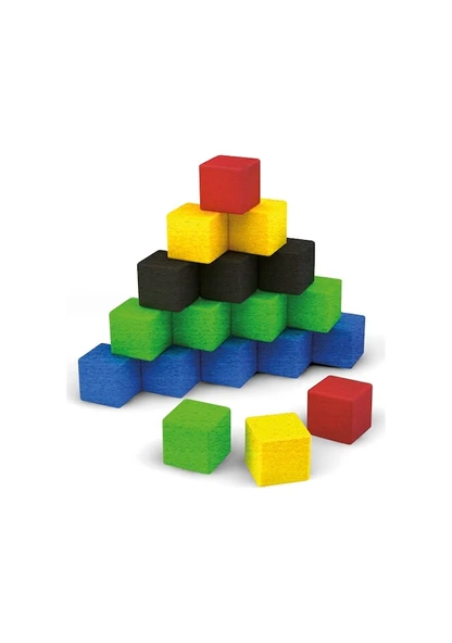 Redka Ahşap Renkli Birim Küpleri 100 Parça Lisanslı Ürün - Resim 4