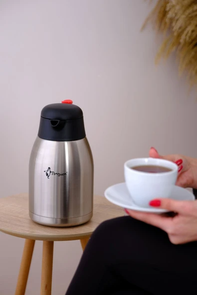 Penguen 1200A Paslanmaz Çelik Çay Termosu 2 Litre - 2