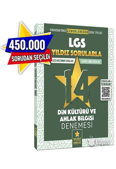 8. Sınıf LGS Din Kültürü ve Ahlak Bilgisi 14 Deneme Video Çözümlü Yıldız Sorular