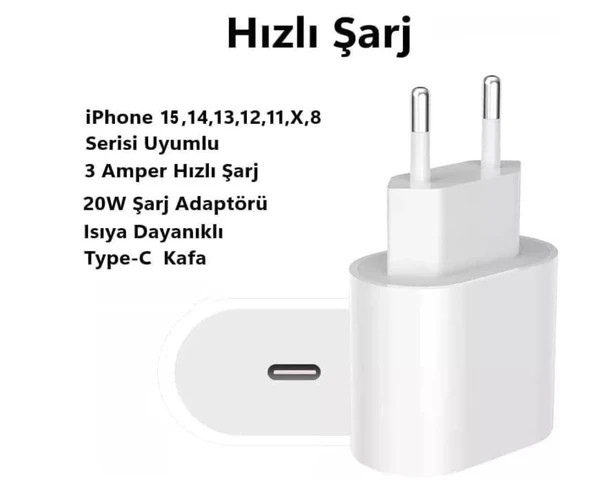 20W USB-C Hızlı Şarj Güç Adaptörü