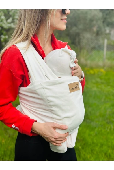 KUBBE Anakucağı Cepli Bebek Taşıma Şalı, Bebek Askısı Sling - 2