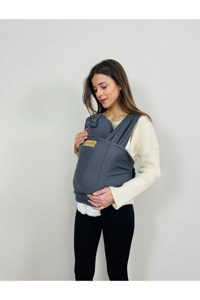 KUBBE İki Parça Sırt Destekli Bebek Taşıyıcı  Sling - Şapka ve Torba - 3