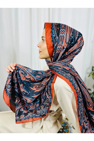 KUBBE Etnik Desen Soft Pamuk Şal - Retro , Şık ve Yüksek Kalite! Yeni Sezon! - 2