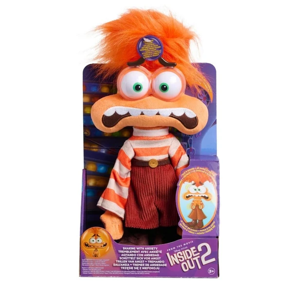 Inside Out 2 Endişe Sesli Hareketli Peluş - 3