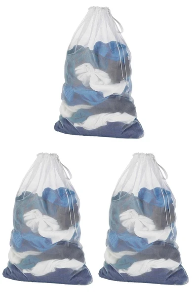 3lü Standart Çamaşır Yıkama Filesi (50x70)