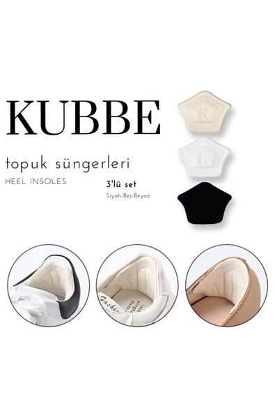 KUBBE Taç Topuk Süngeri 3'lü Set - Ayakkabı Vurmasına Karşı Koruma ve Maksimum Konfor! - 7