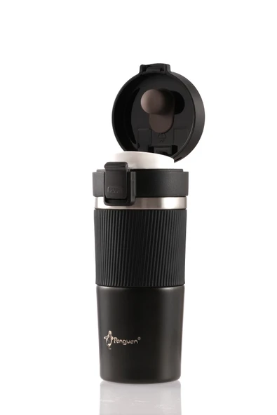 Penguen Termos Mug 400 Ml - Filtre Kapak Paslanmaz Çelik - 7