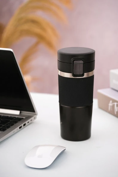 Penguen Termos Mug 400 Ml - Filtre Kapak Paslanmaz Çelik - 3