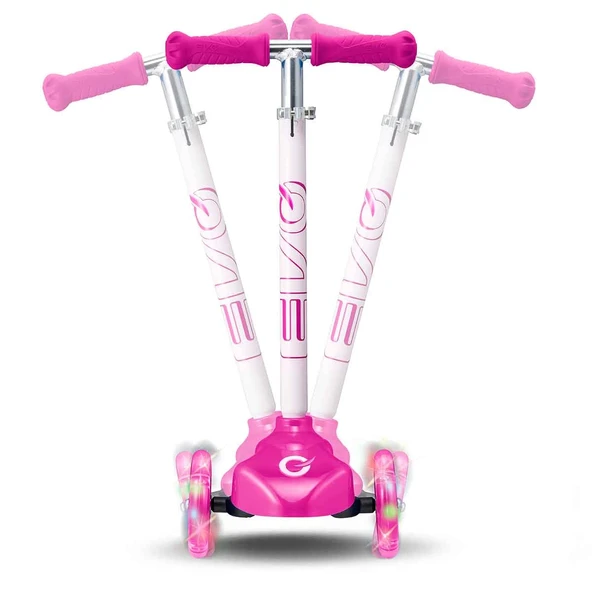 Evo Işıklı Move N Groove Pembe Üç Tekerlekli Scooter - 3